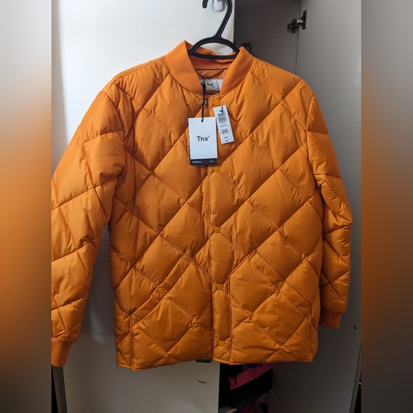 TNA Jackets & Blazers - SOLD⭐⭐Sunstone orange quilted TNA jacket size xs perfect condition new with tags